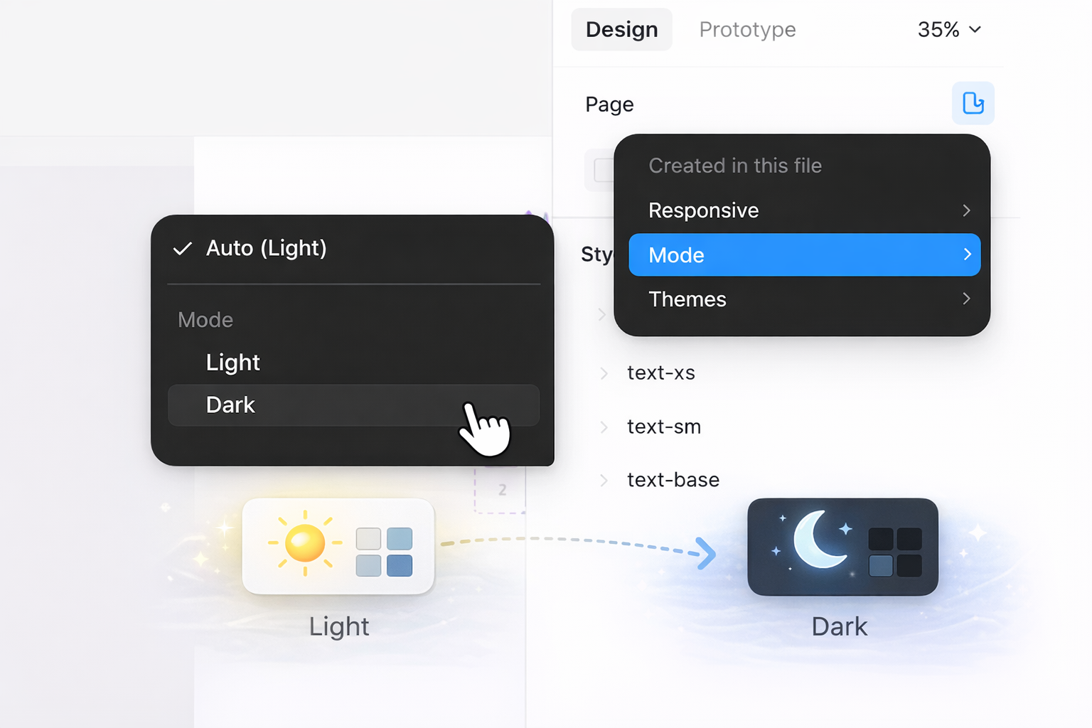 Figma Mode Switching