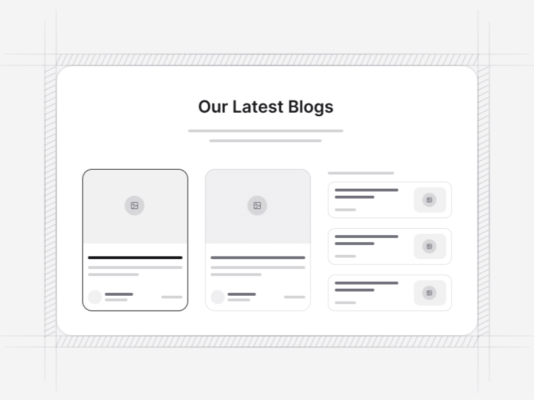 Blog Sections preview