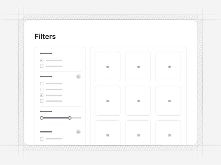 Category Filter Sections preview