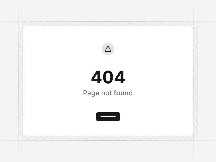 Error Page Sections preview