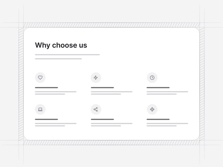 Feature Sections preview