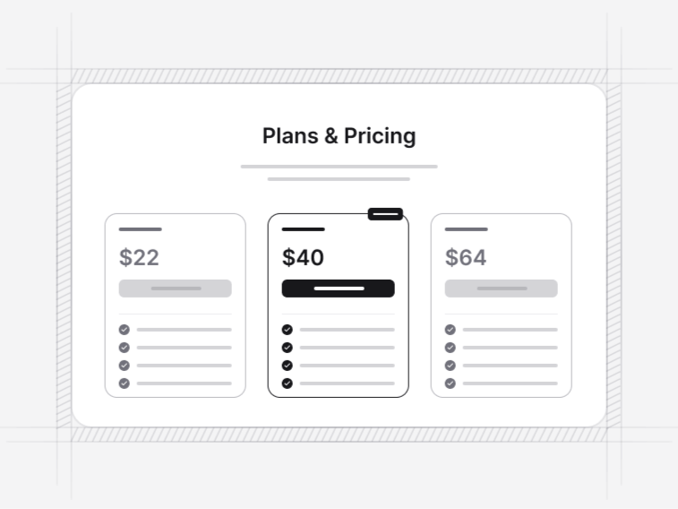 Pricing Tables preview